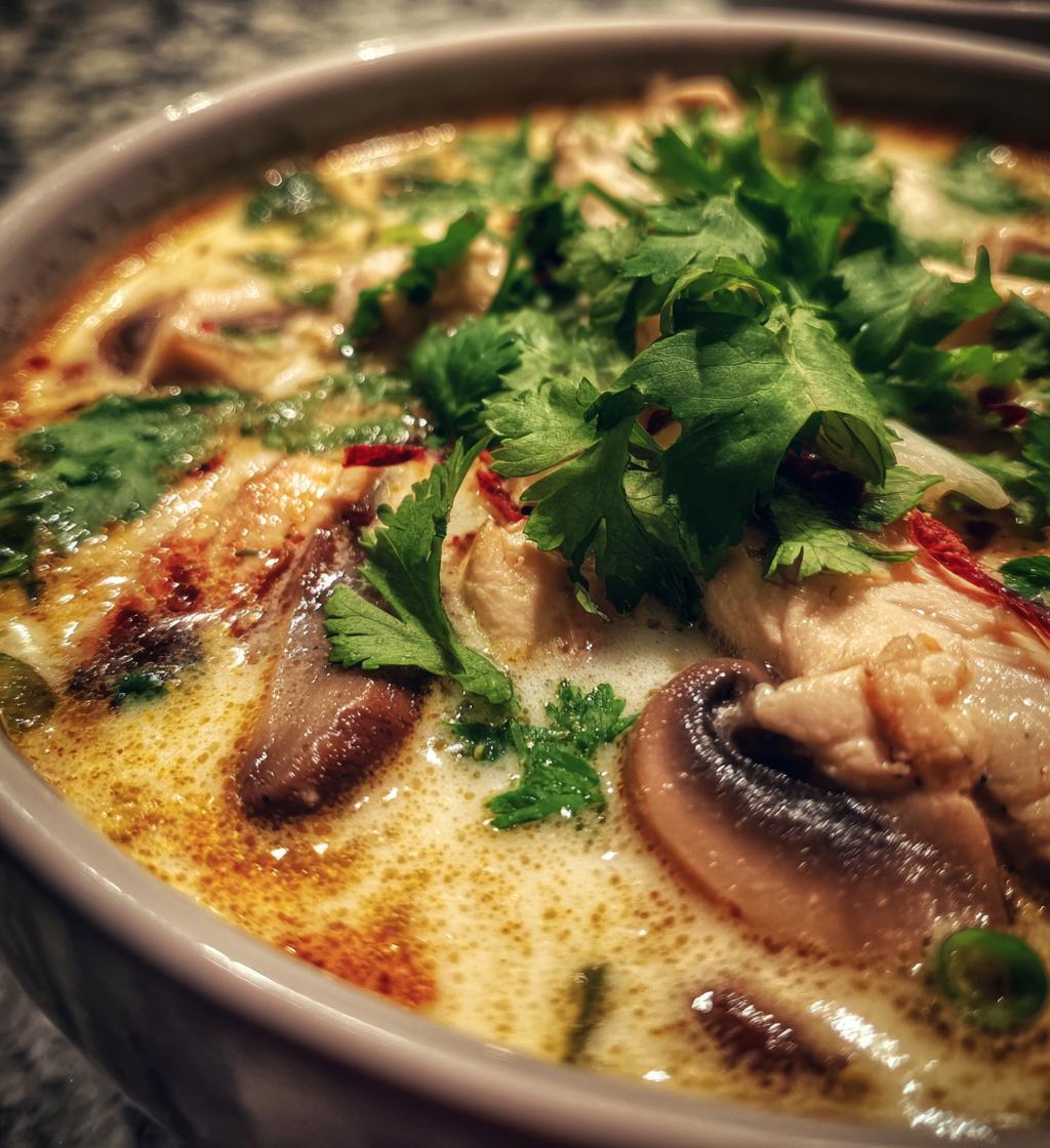 authentic tom kha gai soup