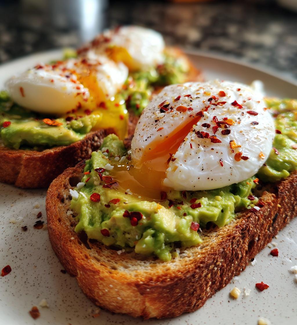 avocado toast with poached egg recipe - detail 1