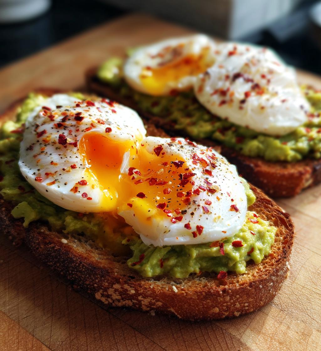 avocado toast with poached egg recipe