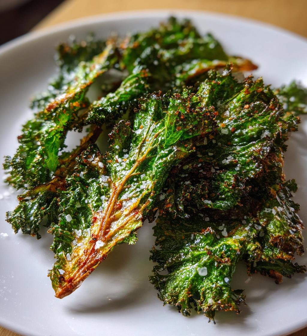 baked kale chips recipe crispy healthy snack - detail 1