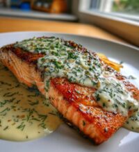 baked salmon with dill sauce recipe