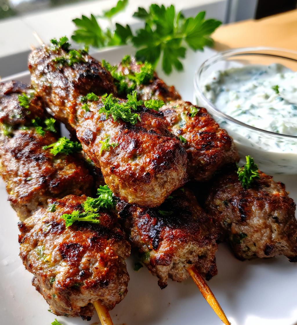 beef kofta kebabs tzatziki sauce recipe