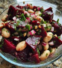 beet white bean salad recipe