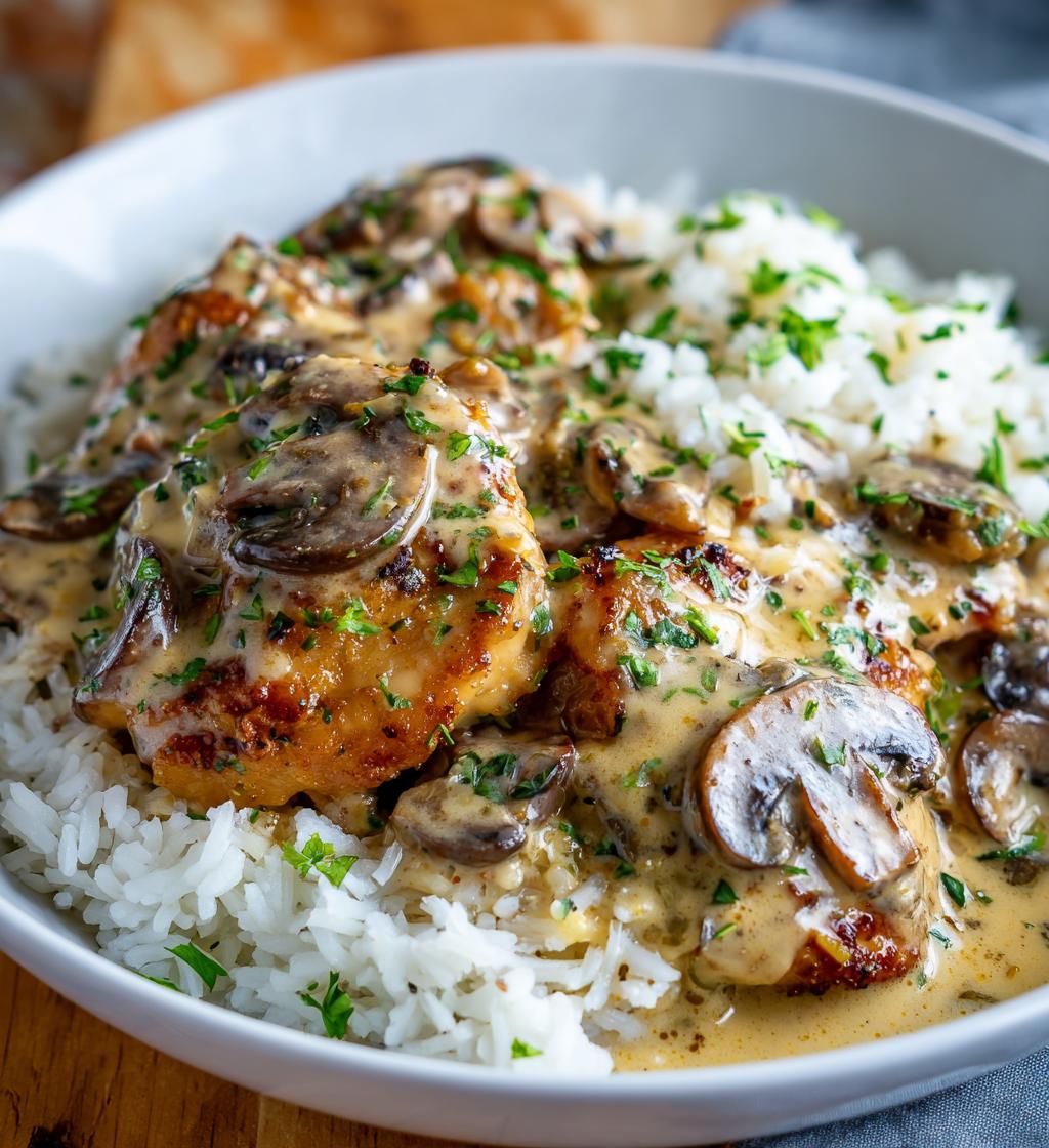 best smothered chicken and rice