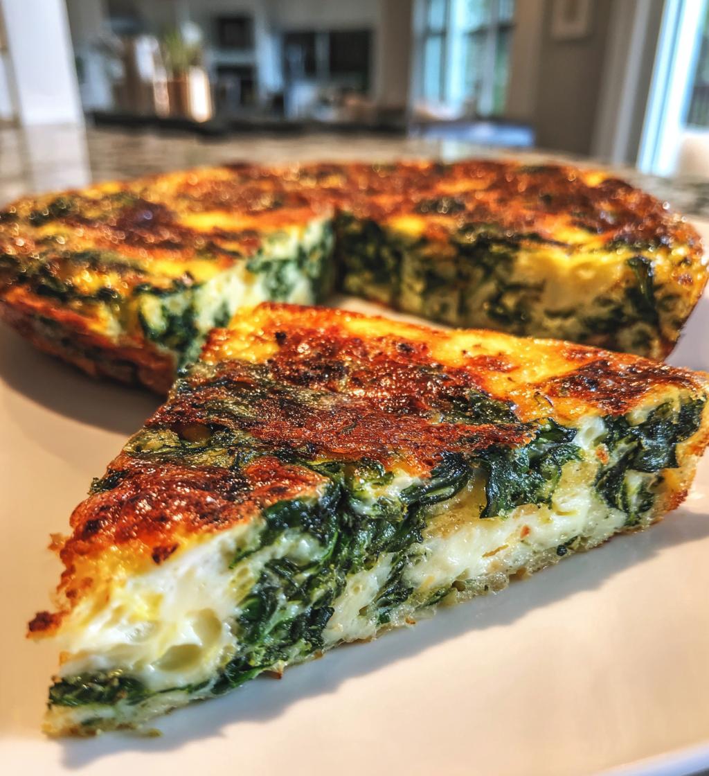 best spinach frittata ever - detail 1
