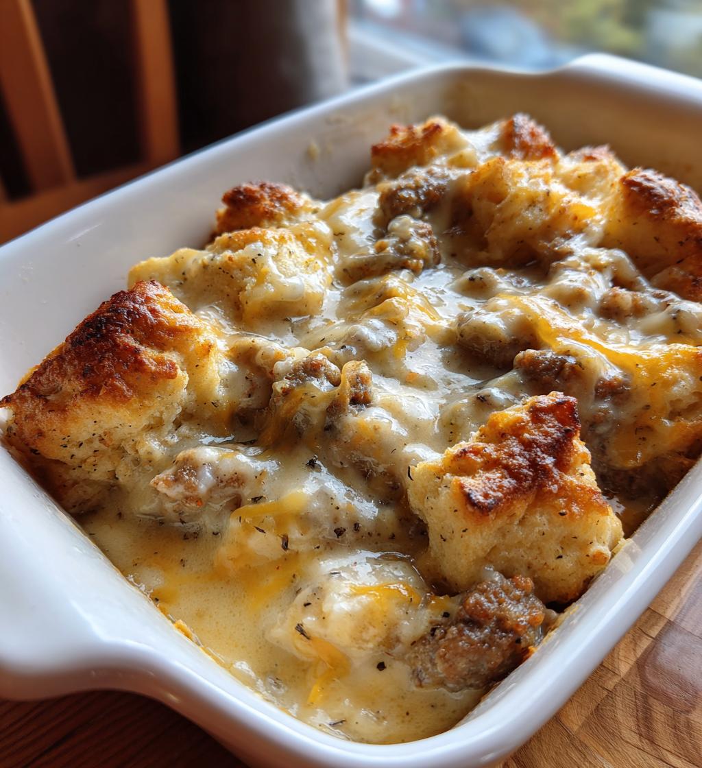 biscuits and gravy casserole