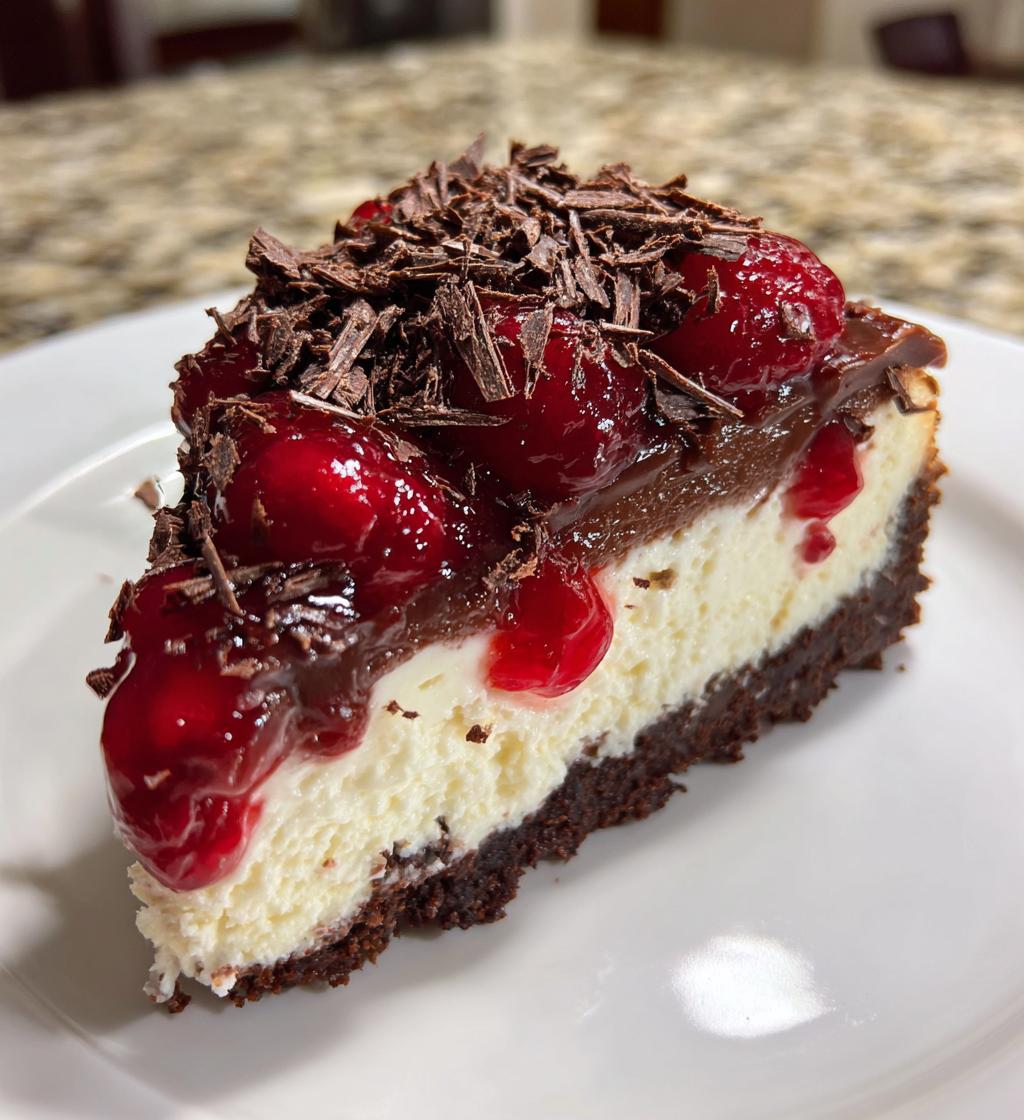 black forest cheesecake recipe - detail 1