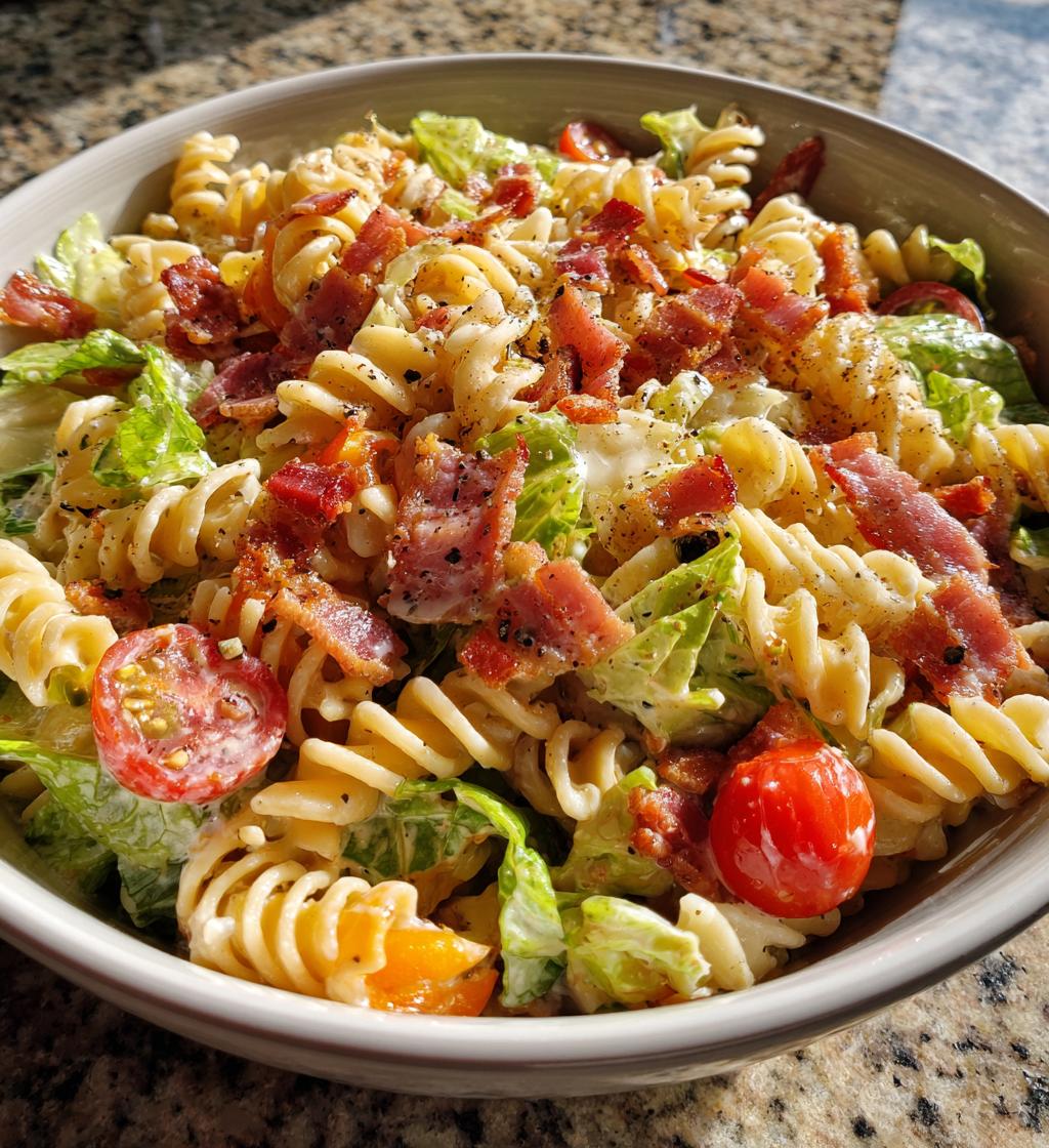blt pasta salad recipe easy