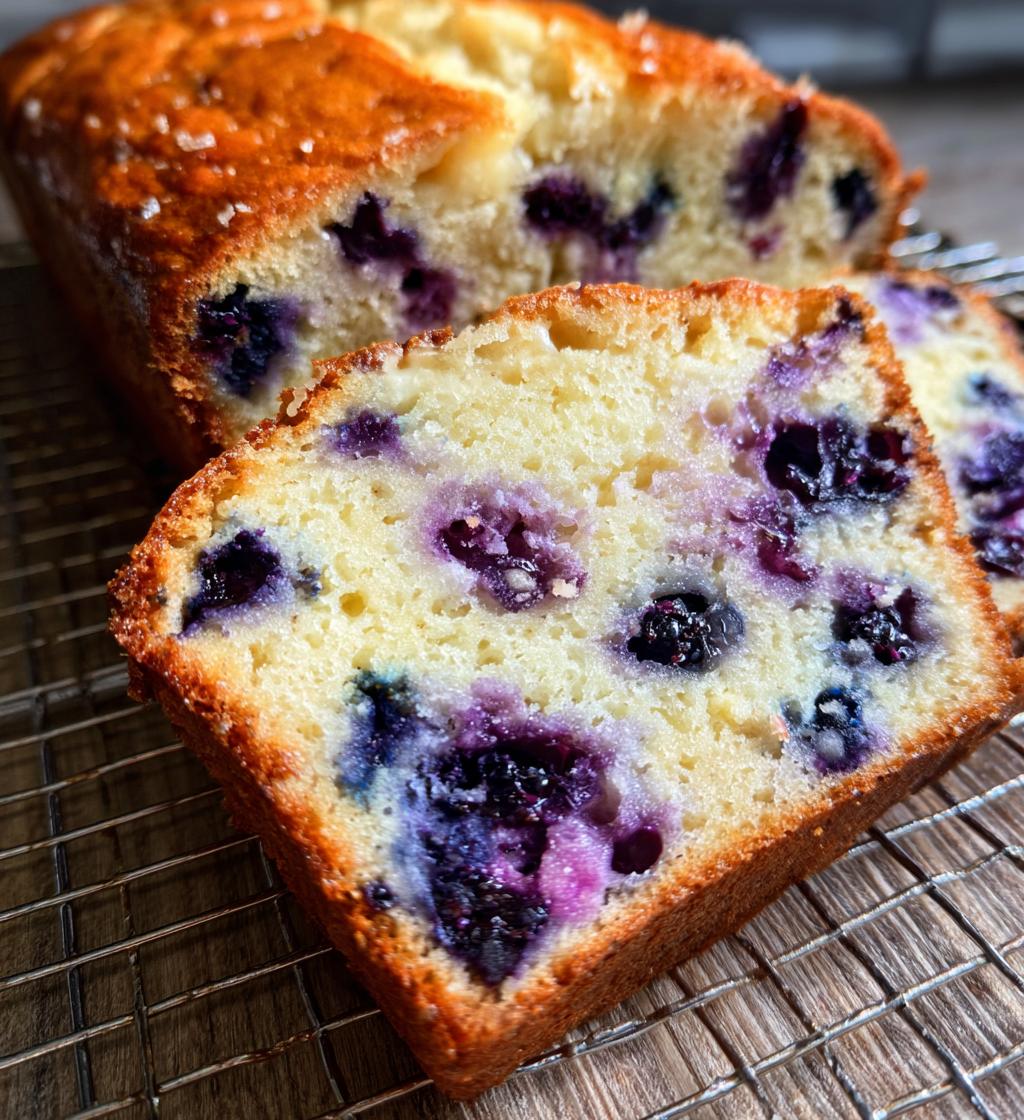 blueberry cream cheese bread - detail 1