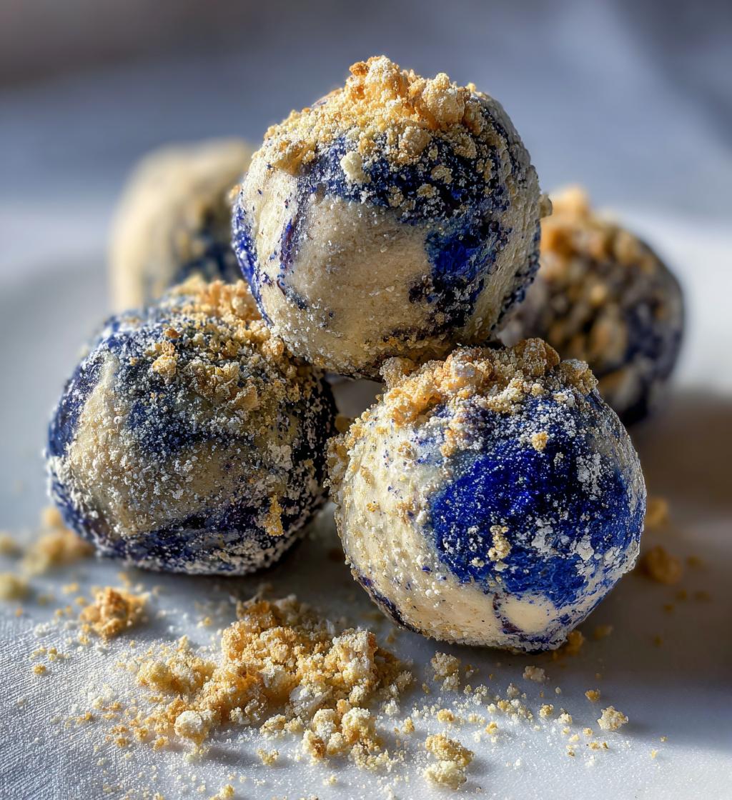 blueberry lemon truffles recipe easy dessert - detail 1