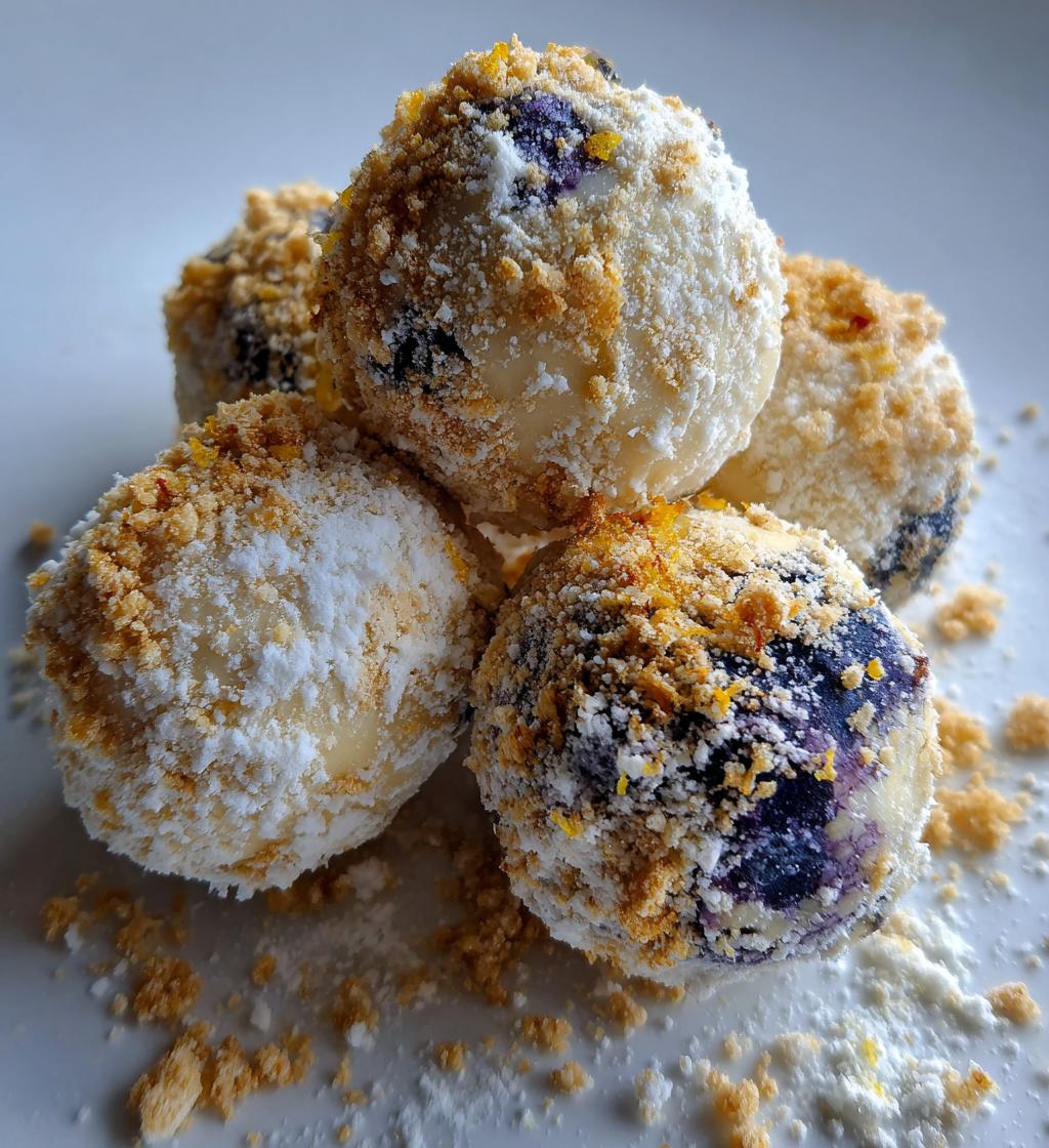 blueberry lemon truffles recipe easy dessert
