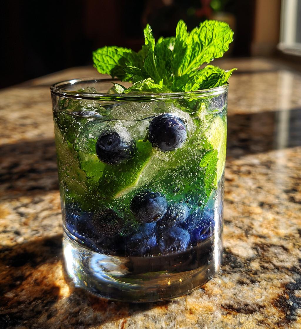 blueberry mojito recipe - detail 1