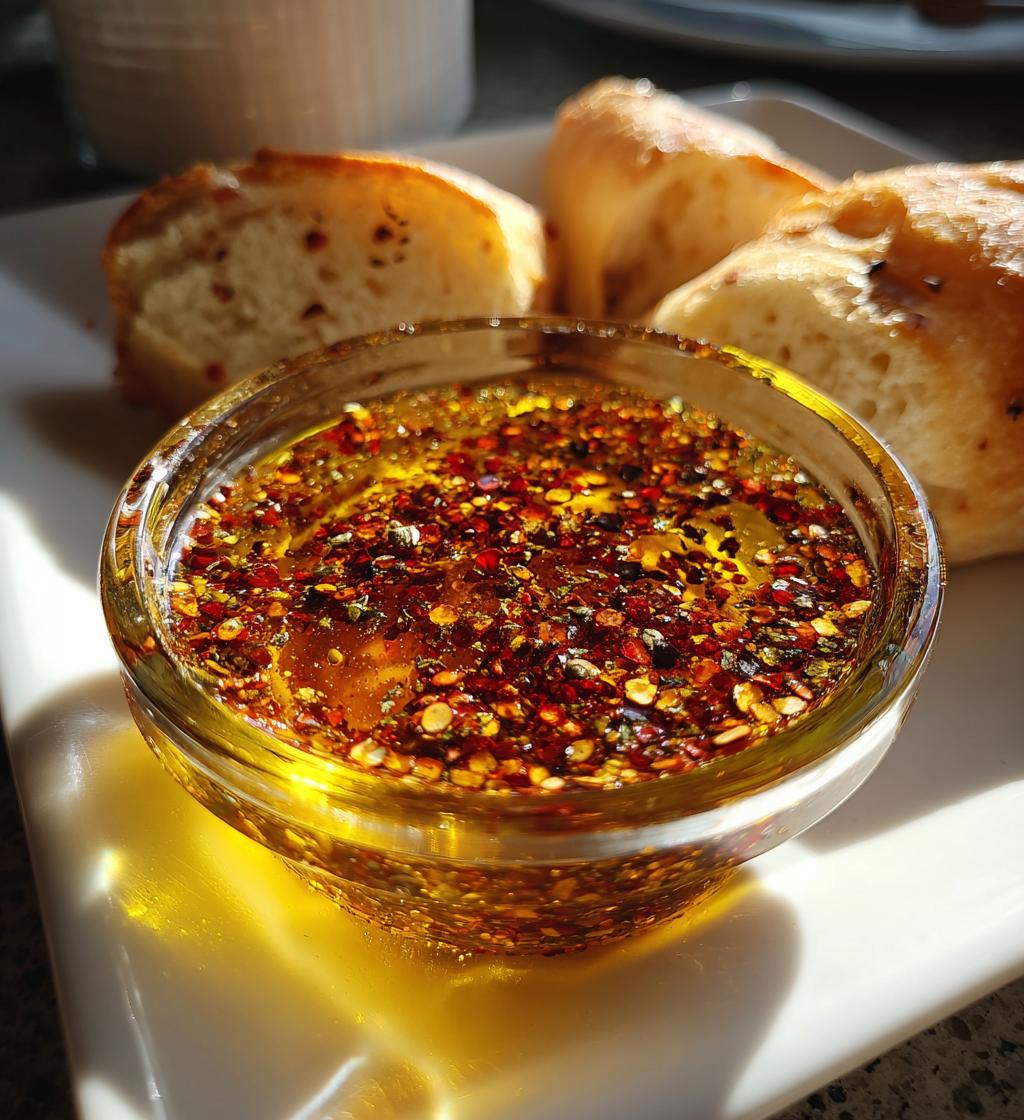 bread dipping oil - detail 1