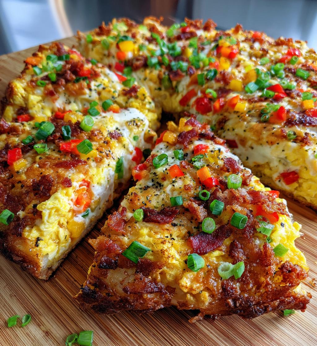 breakfast pizza - detail 1