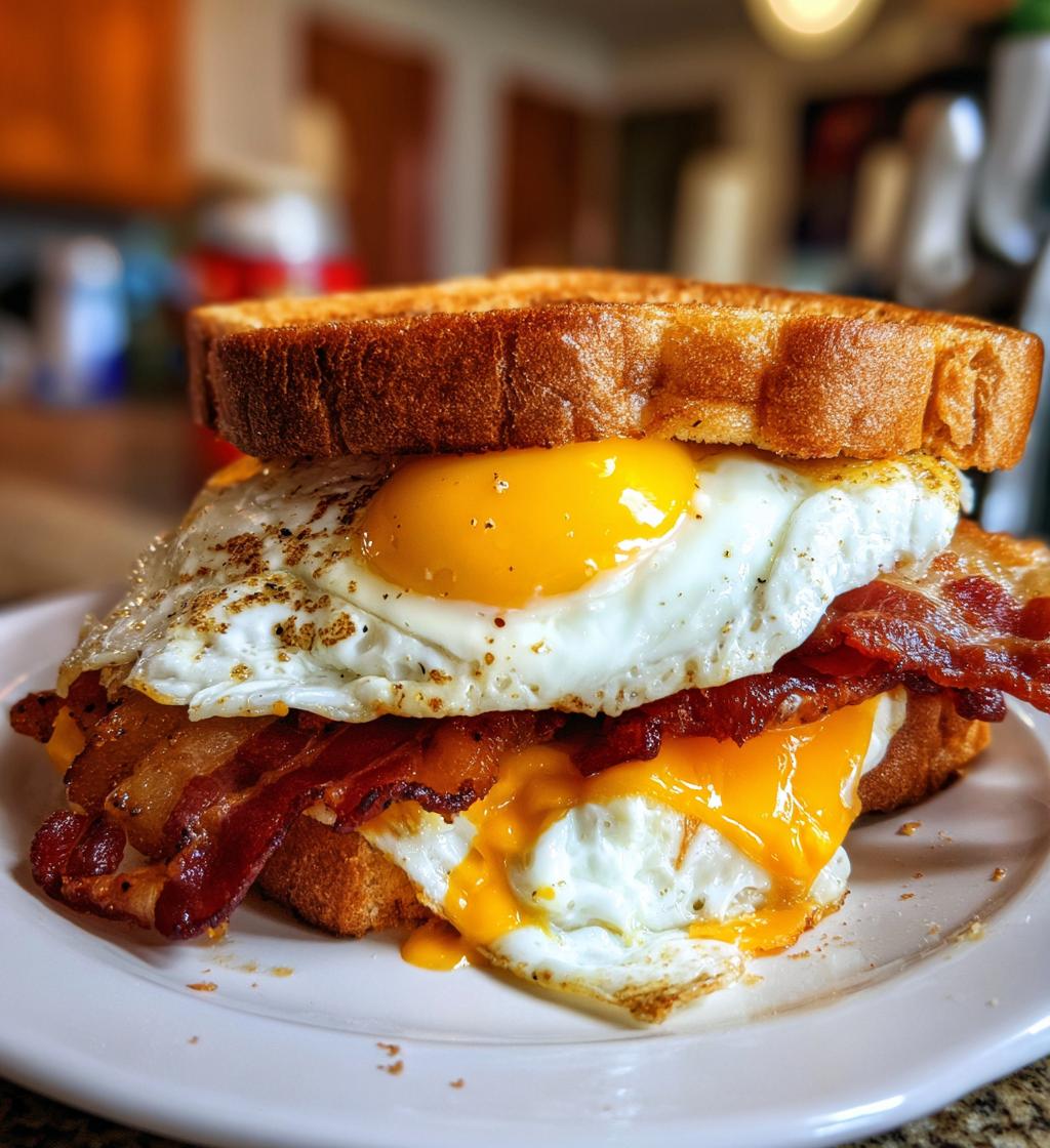 breakfast sandwich with bacon and egg recipe