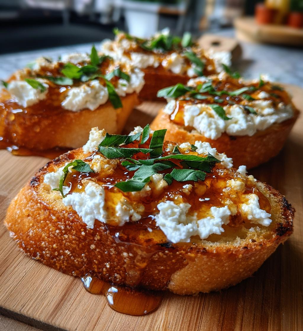 bruschetta with ricotta and honey recipe