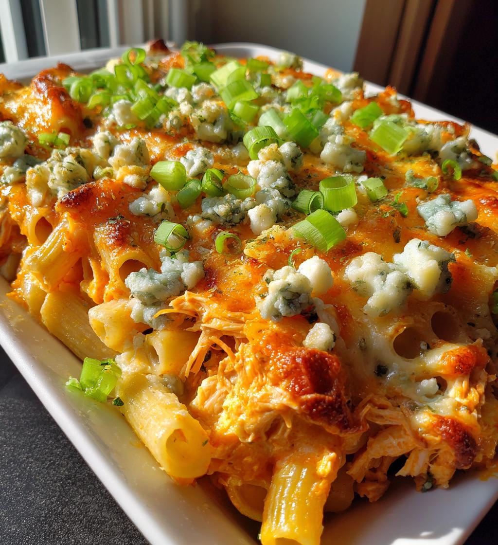 buffalo chicken pasta bake recipe - detail 1