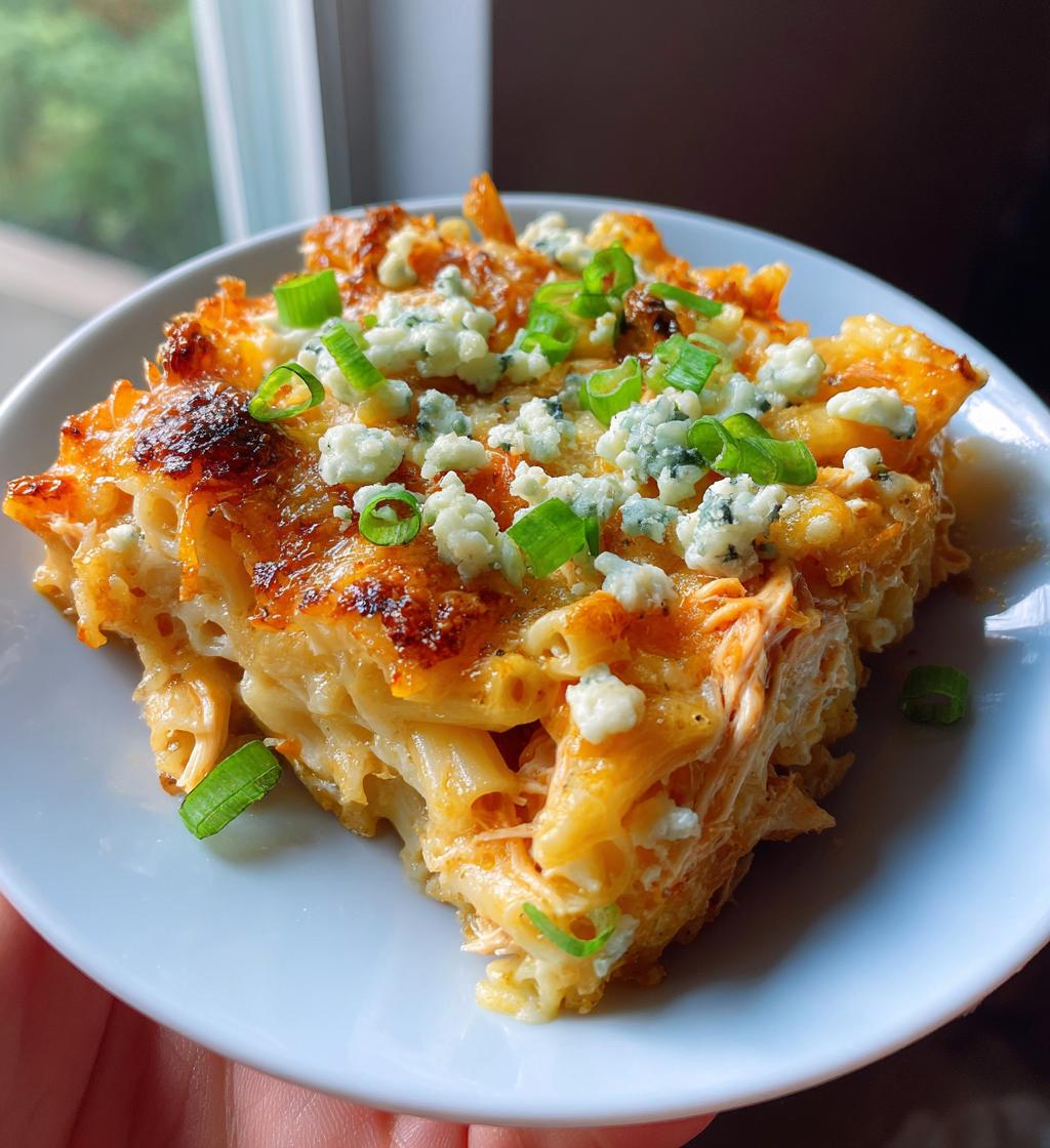 buffalo chicken pasta bake recipe