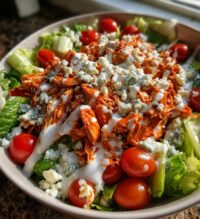 buffalo chicken salad recipe spicy easy