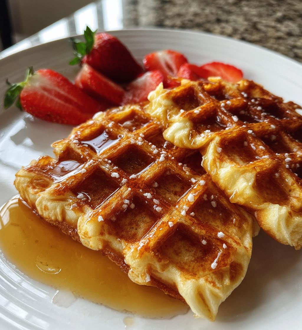 buttery belgian liege waffles - detail 1