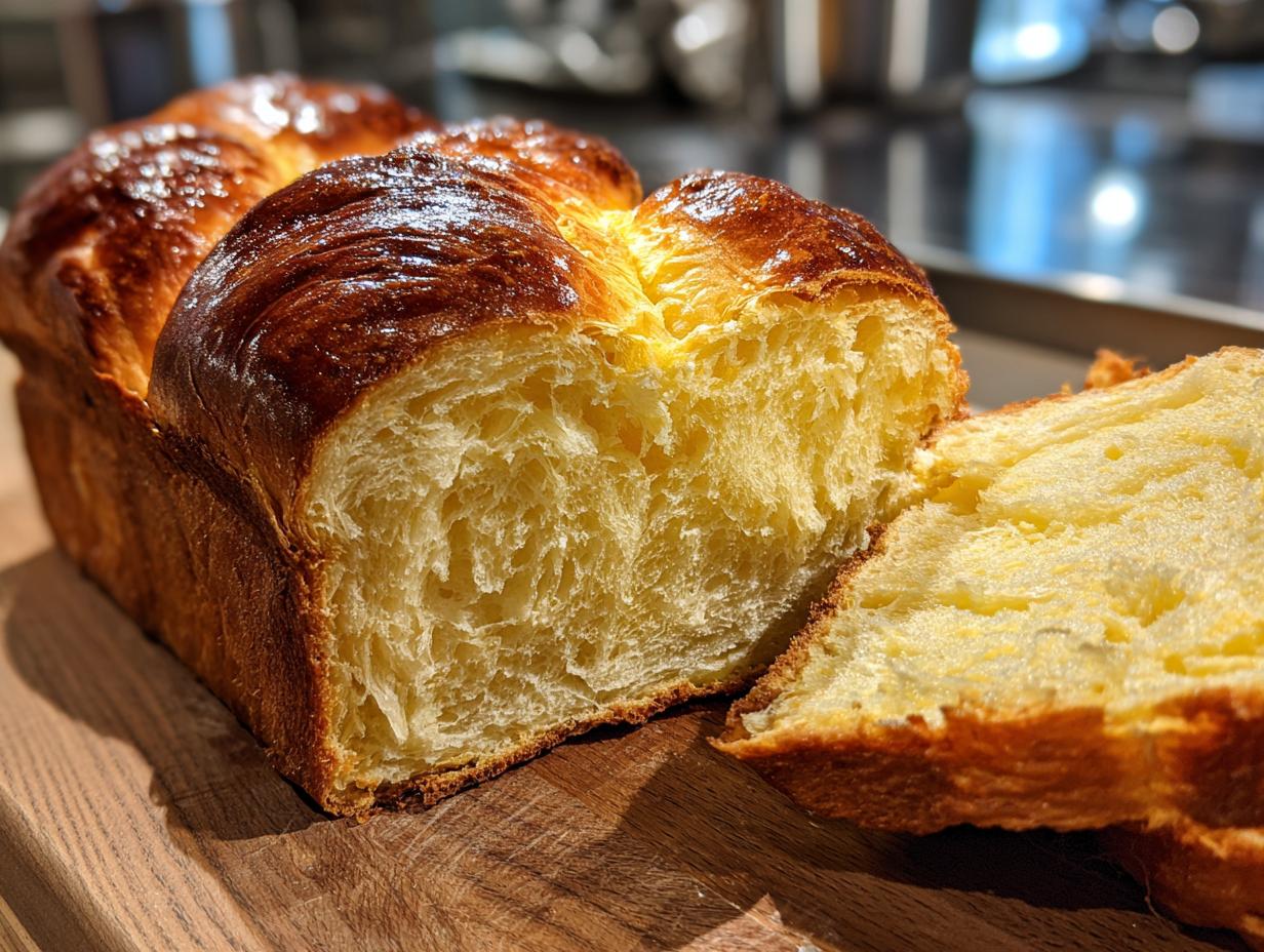 buttery brioche bread - detail 1