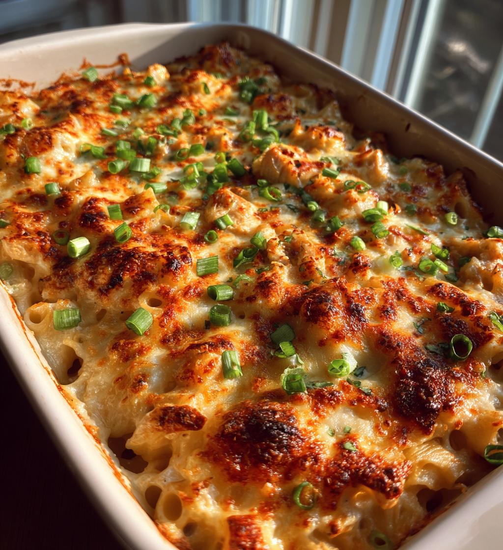 cajun cream cheese chicken pasta bake - detail 1