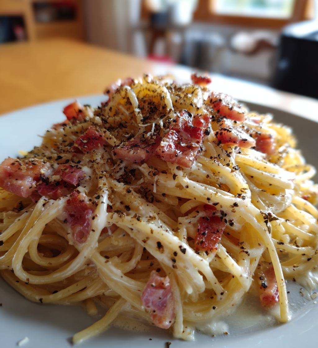 carbonara pasta recipe - detail 1