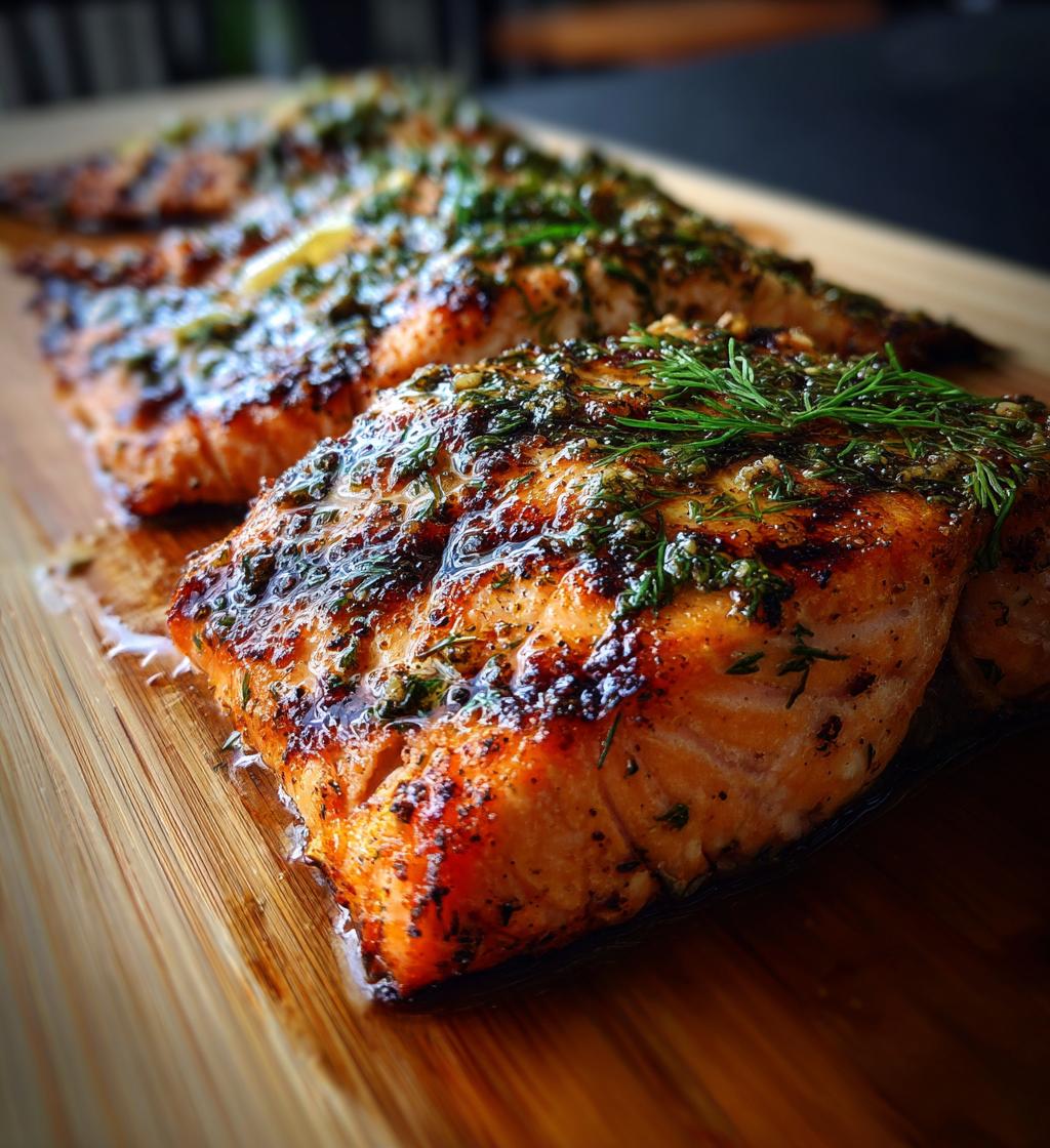 cedar plank salmon - detail 1