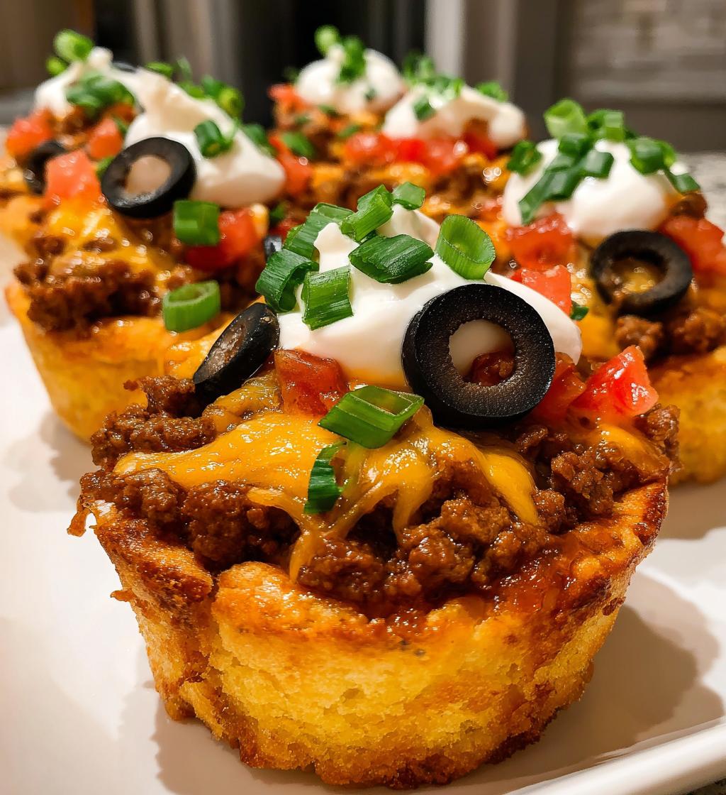 cheesy taco cupcakes recipe - detail 1