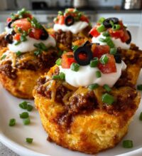 cheesy taco cupcakes recipe