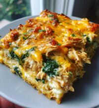 chicken and spinach casserole with cream cheese