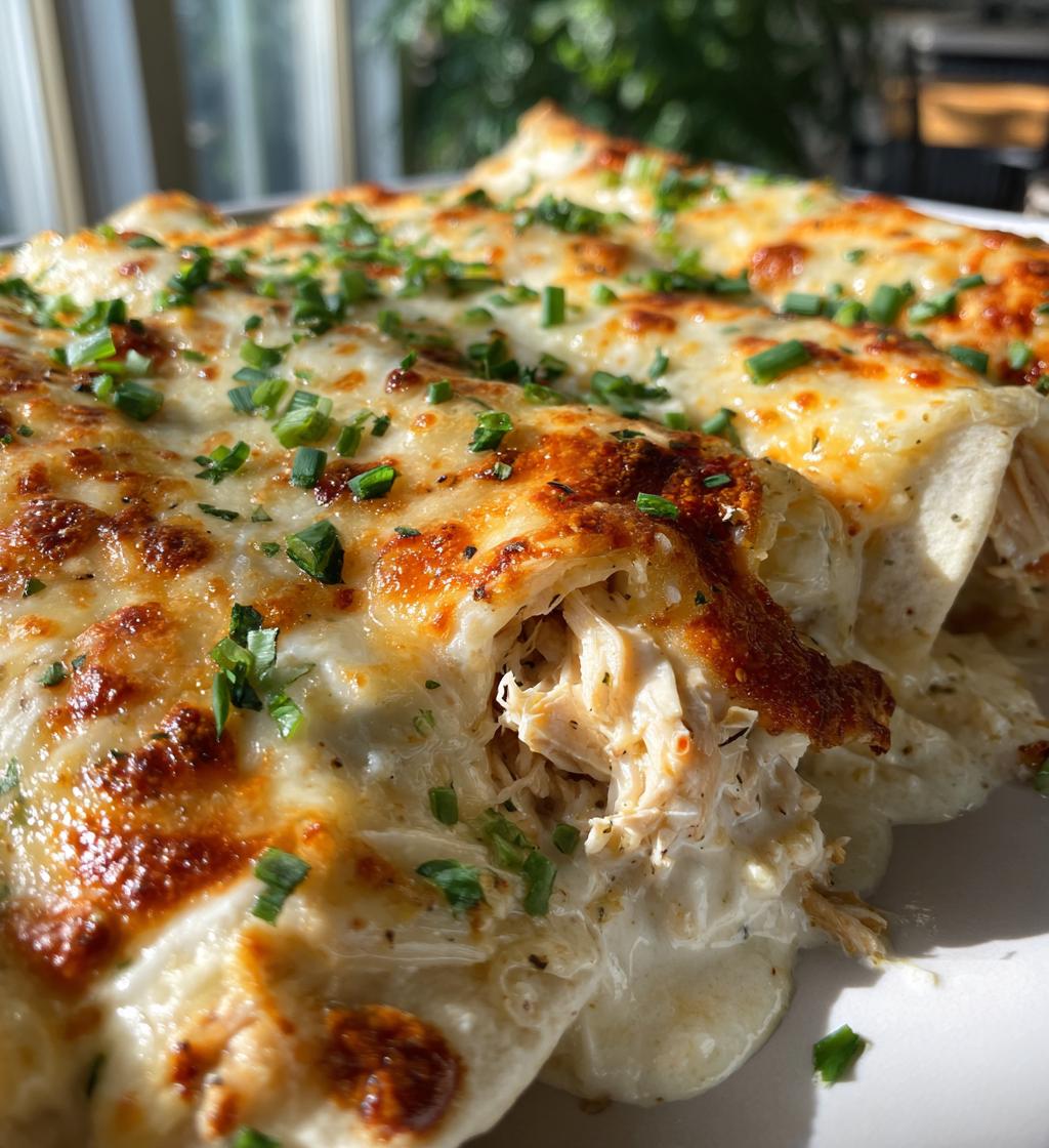 chicken enchiladas with sour cream white sauce