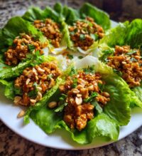 chicken peanut lettuce wraps recipe