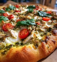 chicken pesto pizza