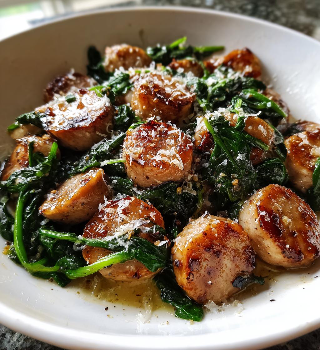 chicken sausage spinach recipe