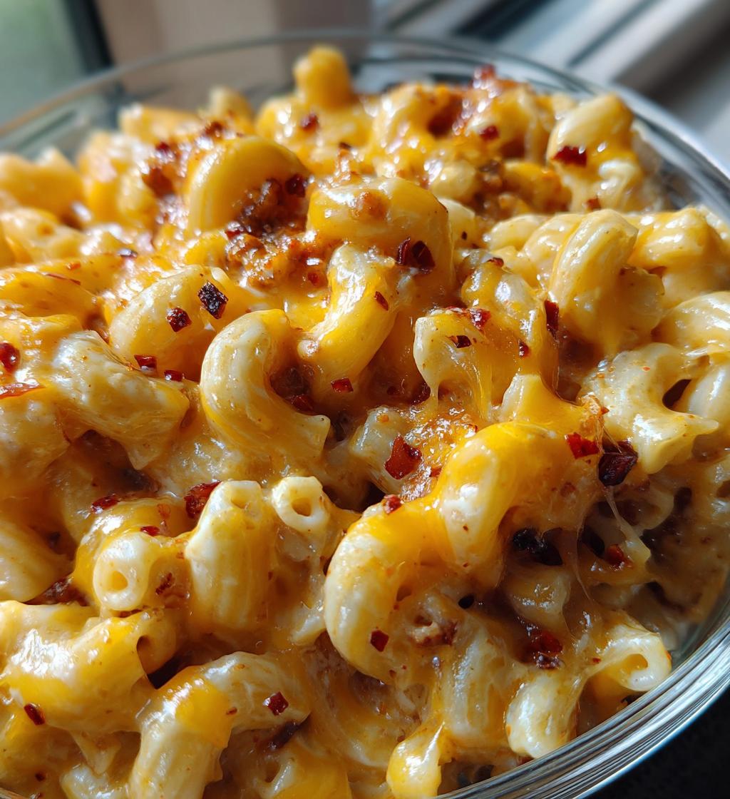 chili mac and cheese - detail 1