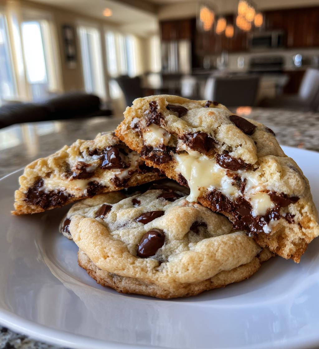 chocolate chip cheesecake cookies - detail 1