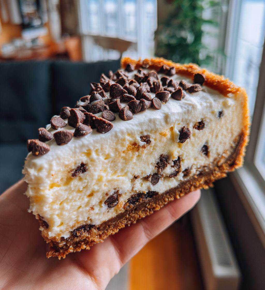 chocolate chip cheesecake recipe easy steps - detail 1