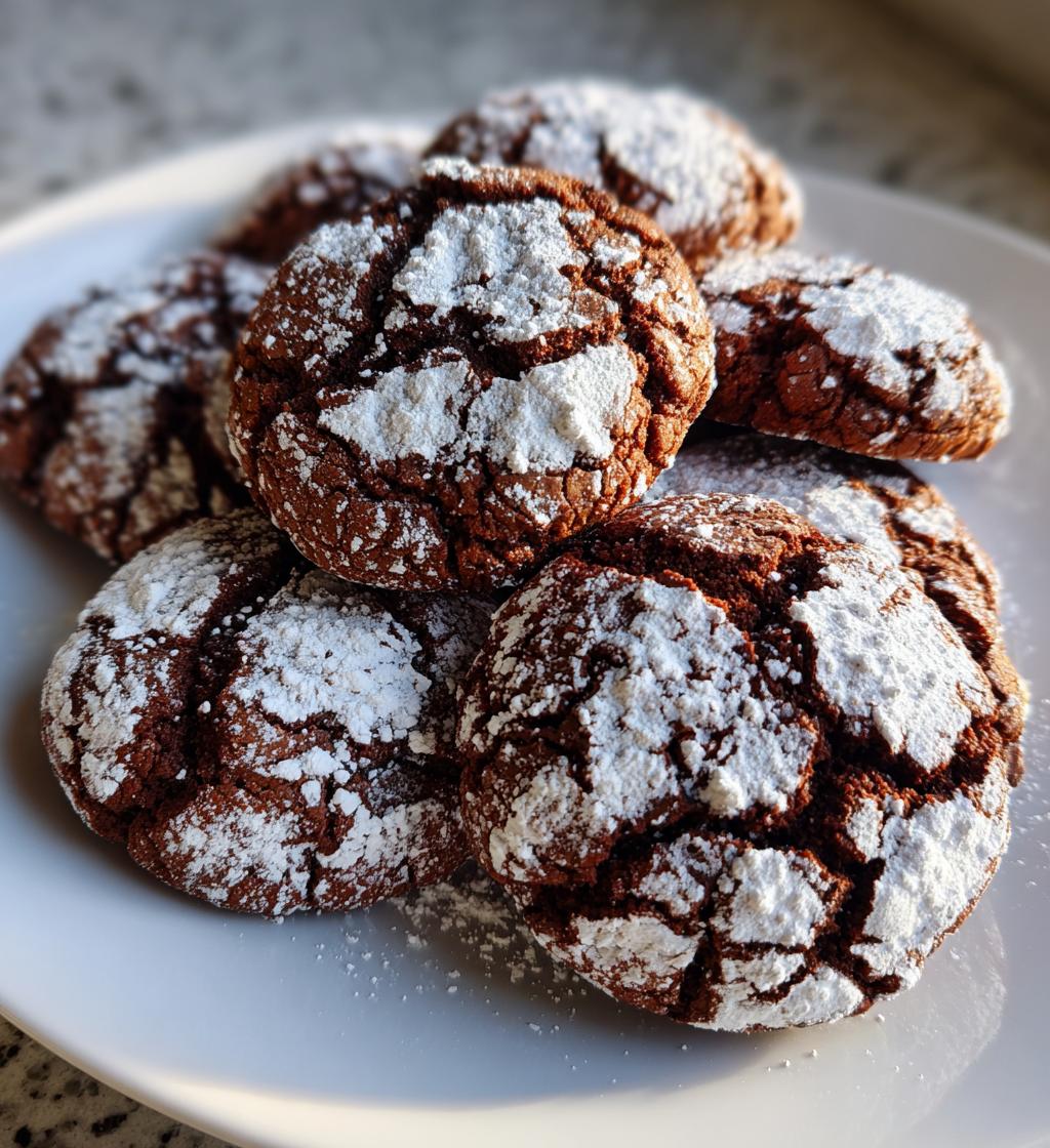 chocolate crinkle cookies recipe - detail 1