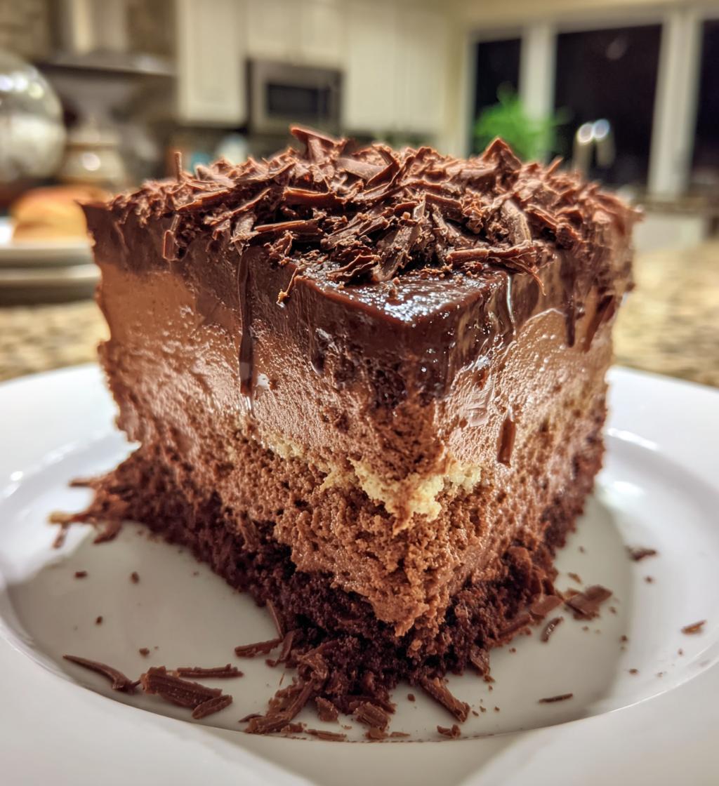 chocolate mousse cake - detail 1
