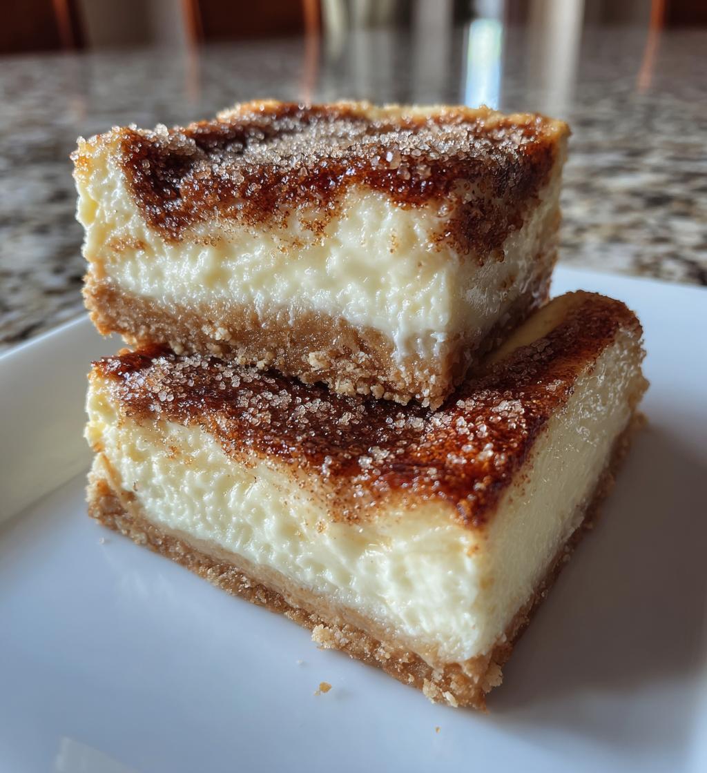 churro cheesecake bars recipe - detail 1