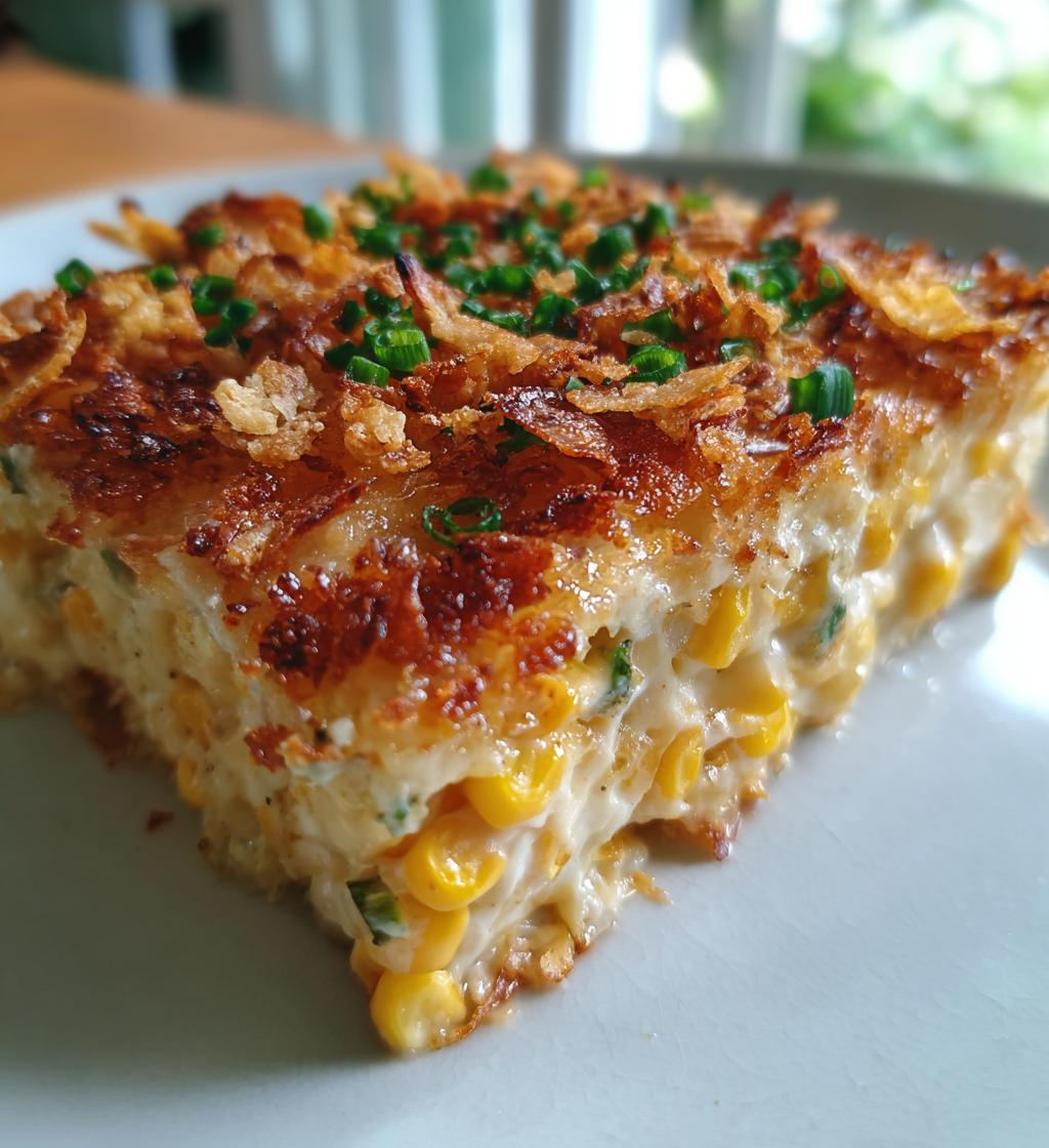 classic cream cheese corn casserole - detail 1