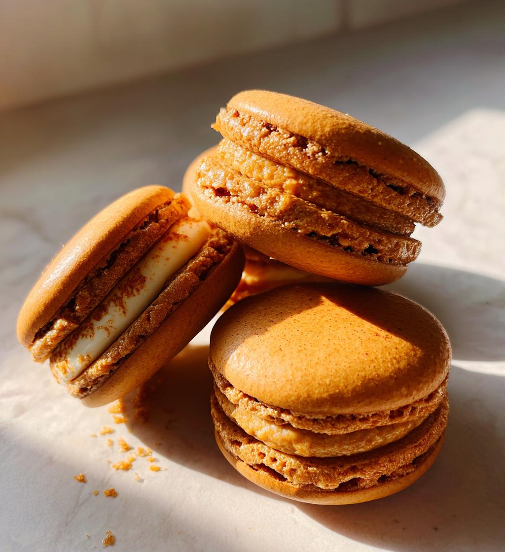 coffee macarons - detail 1