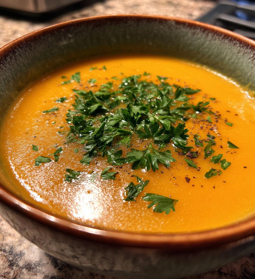 creamy butternut squash soup recipe - detail 1