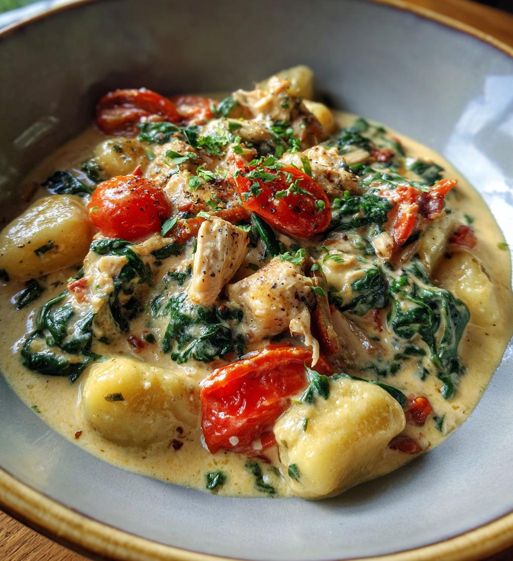 creamy chicken gnocchi recipe easy dinner - detail 1