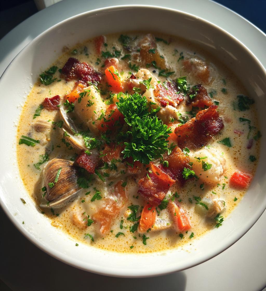 creamy clam chowder recipe - detail 1