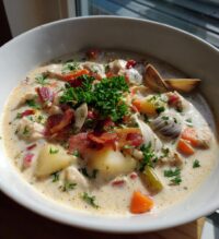 creamy clam chowder recipe