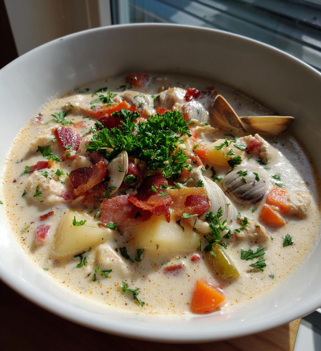 creamy clam chowder recipe