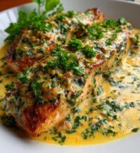 creamy garlic marry me salmon