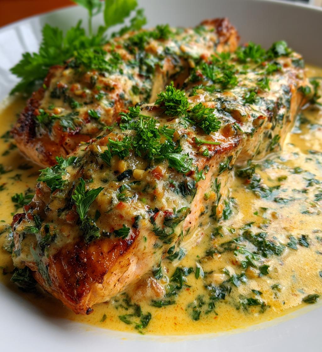 creamy garlic marry me salmon